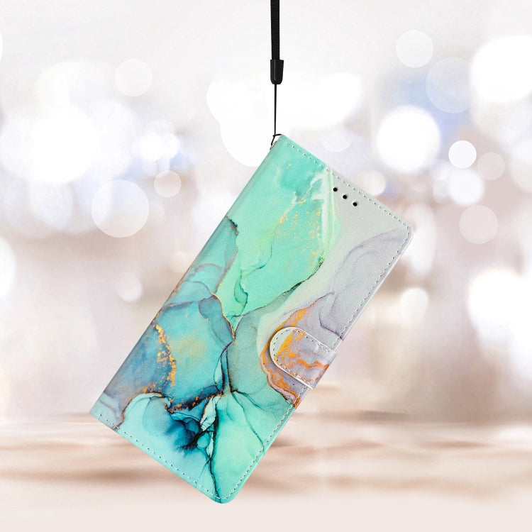 Green Marble Leather Phone Case for Huawei Mate 60, showcasing its stylish design and functional features.